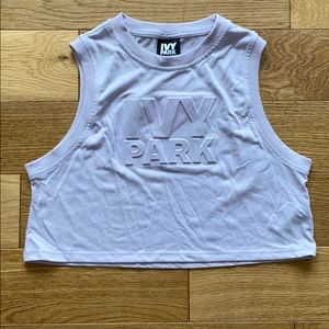 IVY PARK lavender crop top